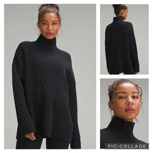 Lululemon Cable-Knit Relaxed-Fit Sweater
Black Women’s size small
